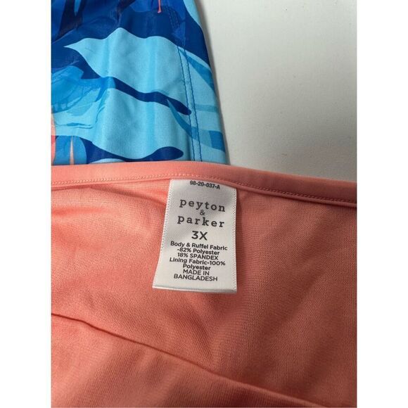 Peyton and Parker Tropical Floral Priny Woman’s Bohemian 2 Pcs Swim Suit Size 3X - Picture 14 of 16